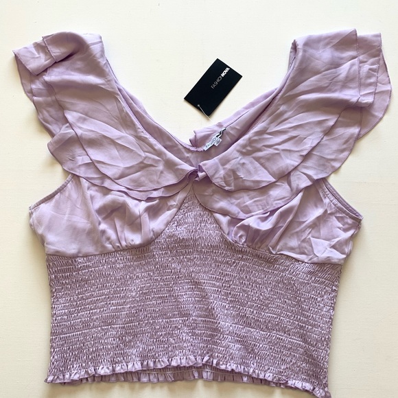 🌻Fashion Nova Satin Crop Top🌻 - Picture 2 of 6